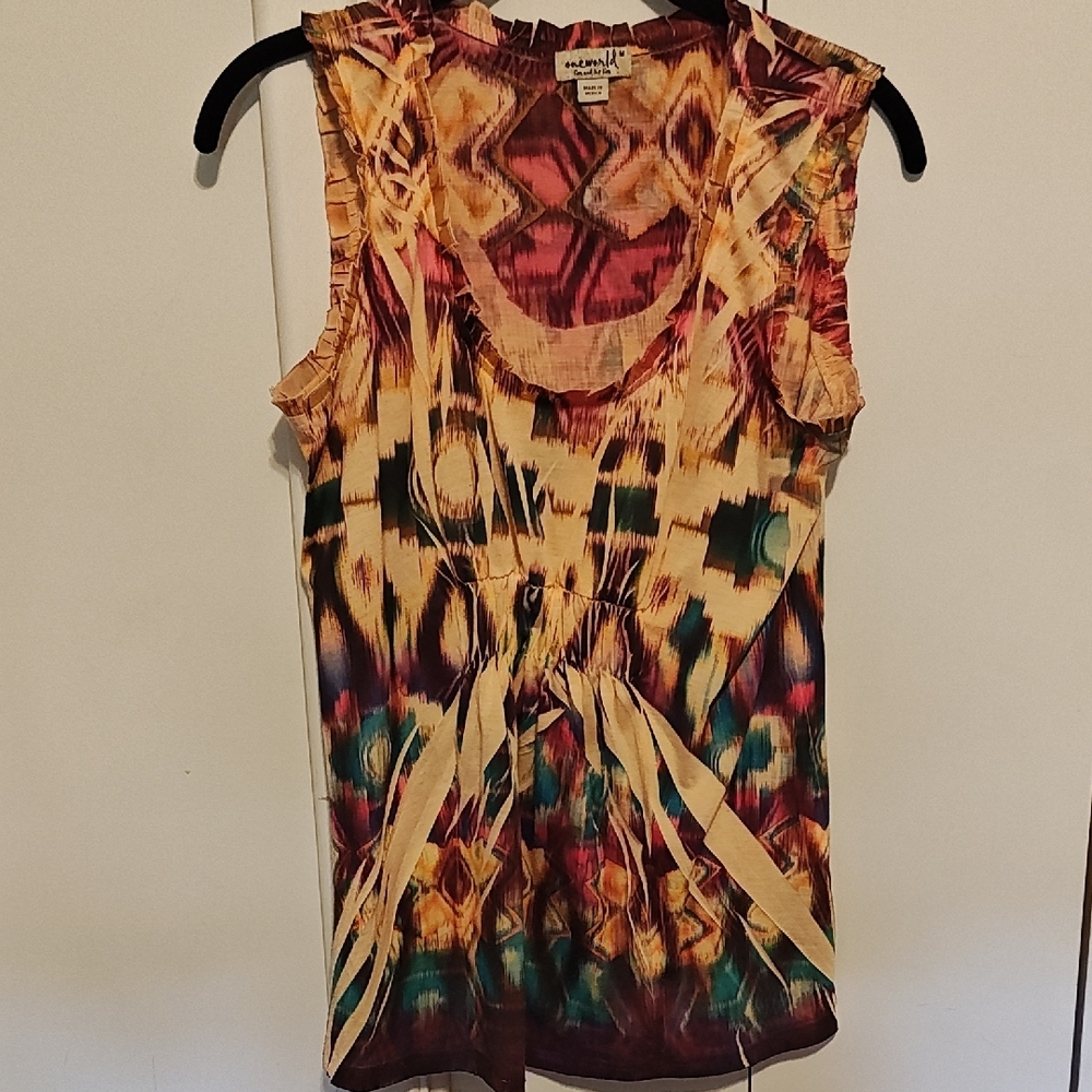 One World Multicolor Sleeveless Top